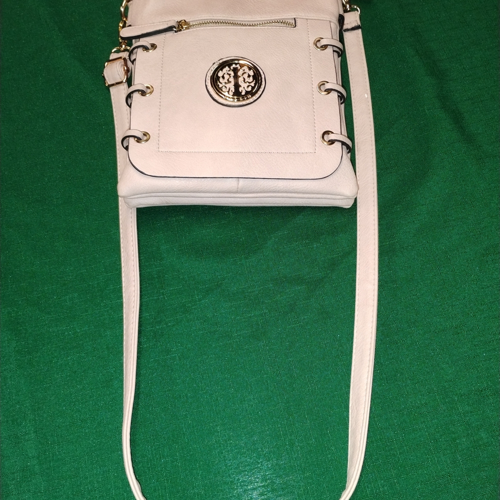 Elegant Cream Crossbody Bag